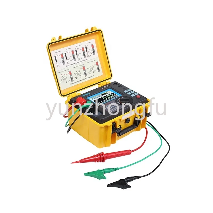 

ETCR3500B Insulation Resistance Test of Large-Scale Devices That Can Be Charged By Touch Screen10KV, 5Tohm, 5mA