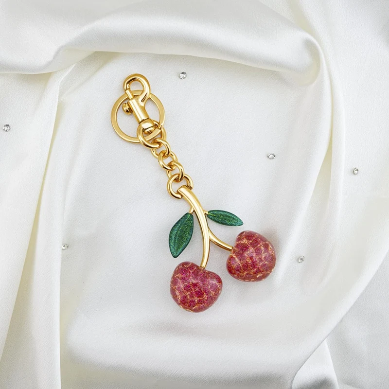 Подвески для сумок с вишней подвески брелок аксессуары подарки женщин кошелек