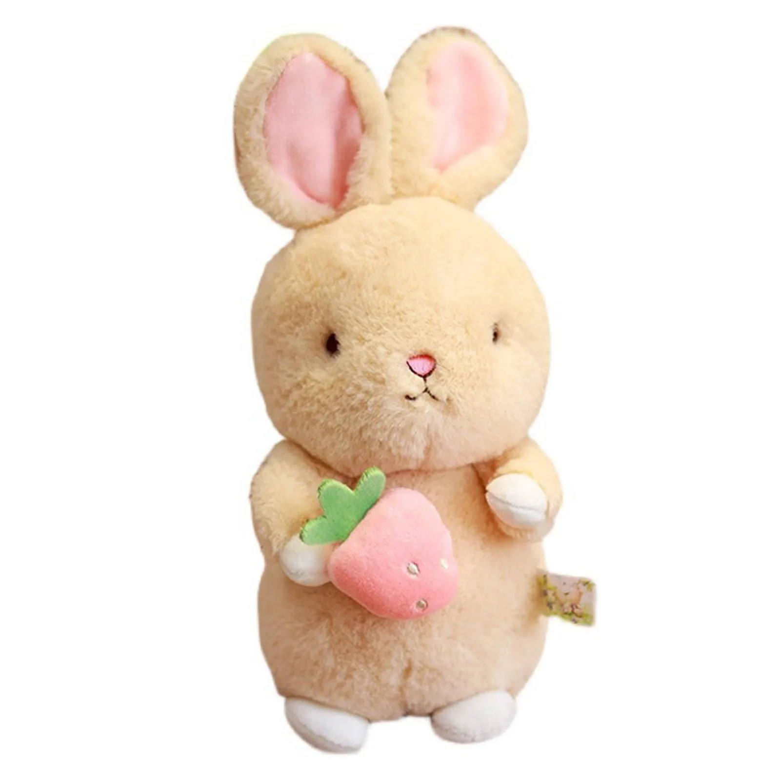 

Rabbit Plush Doll Bunny Holding Fruit/Food Stuffed Cartoon Rag Toy Bedside Ornament Gift For Kids Girls 25cm