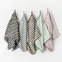 hot sell quick dry lightweight hanging soft water absorption simple striped towel