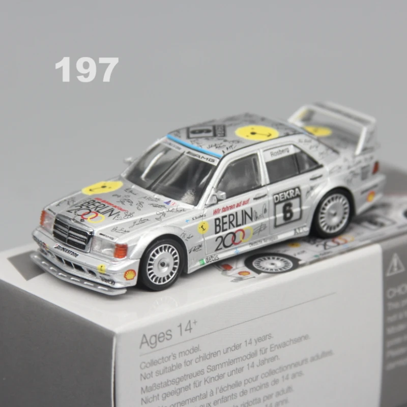 

Mini GT 1:64 гоночная Модель 1992 берлиновый медведь DTM 190E EVO II 2