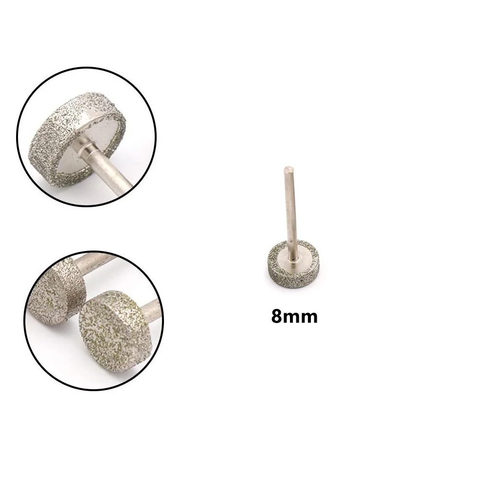 

1 Pc Grinding Head Polishing Bit Cylinder Diamond Burr Drill Bit Set For Carving Engraving Drilling 8-16mm Grinder Accessories