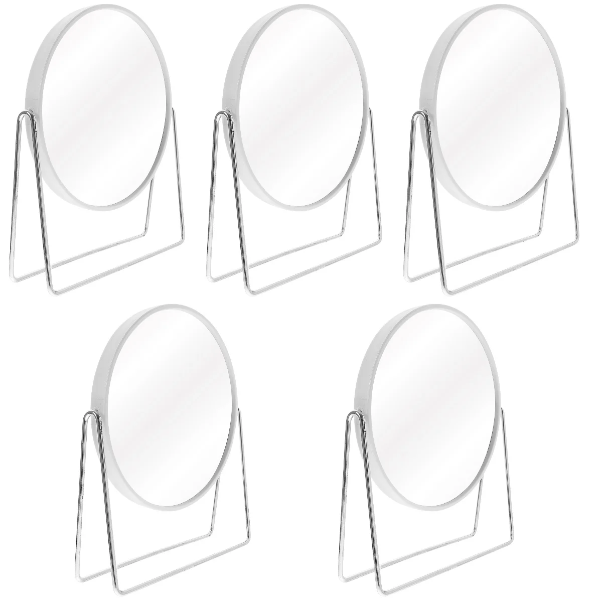 

5 Count Double Sided Makeup Mirror Heart Shaped Mirror Mirror Home Vintage Small Mirrors Iron Frame Mirror Makeup Girl