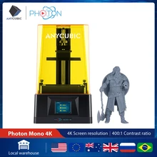 Photon Mono 4K ANYCUBIC 3D Printer 6.23'' Decent Screen 4K High Resolution Vivid Details UV Resin Water wash wresin Printing