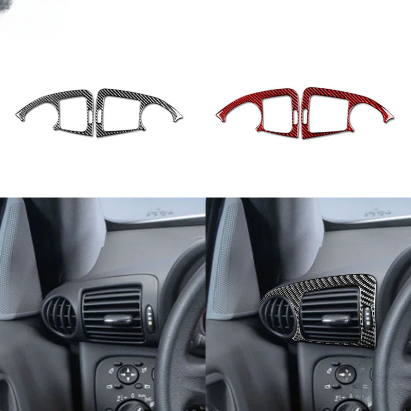 

For Mercedes-Benz C Class W203 2005-2007 Dashboard Both Sides Air Conditioning Vents Outlet Carbon Fiber Cover Trim Accessories