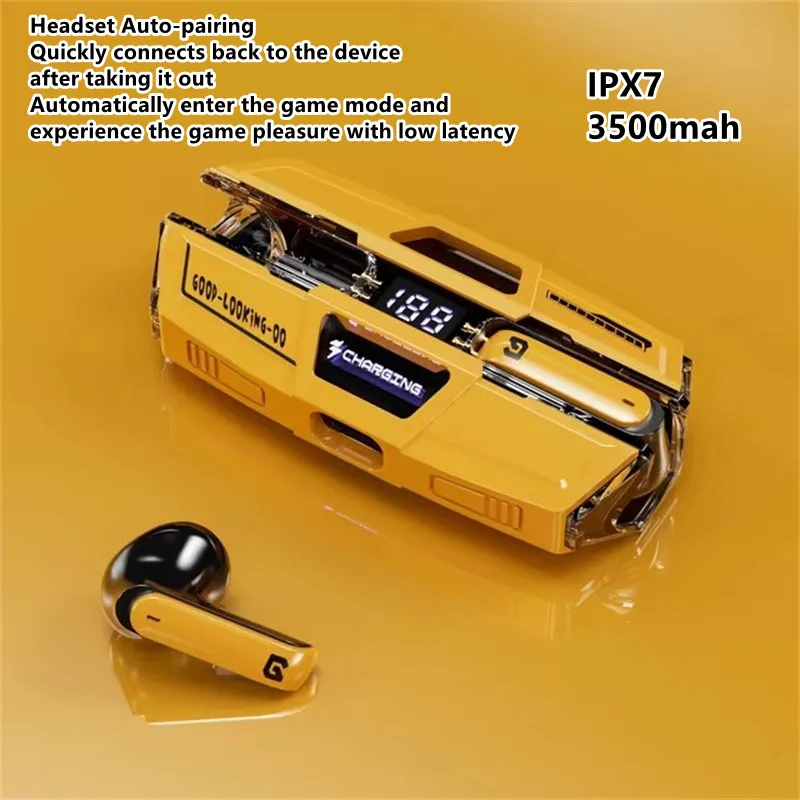 Новинка 2025 года 3500 мАч Bluetooth 5 3 наушники TWS беспроводная HIFI стереогарнитура с