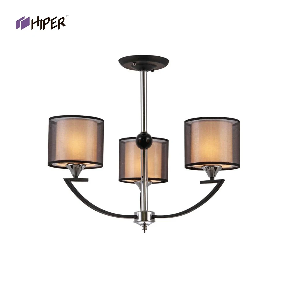 Люстра HIPER H025-3 3 / E27 60Вт черный/хром |