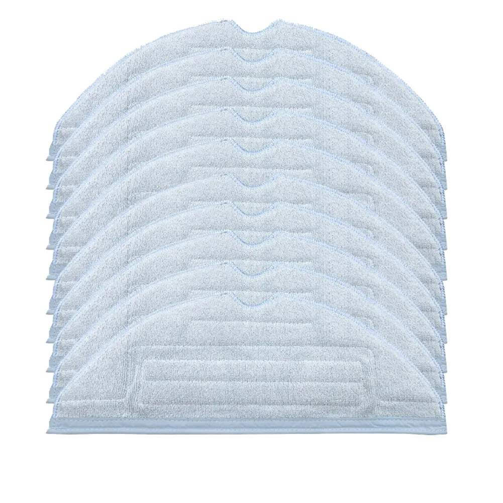 

10 Pack Vacuum Mop Pads Replacement for Roborock T7S T7S Plus S7 Reusable Floor Cloth Microfiber Soft Pad