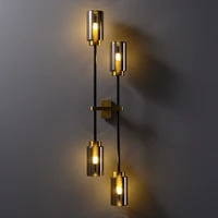 luxury wall lamp copper bedroom bedside led lamp modern nordic interior wall light living room home decoration lamparas