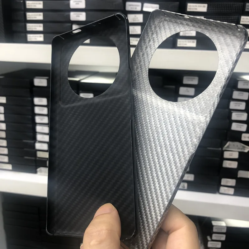 Xiaomi 12S Ultra Carbon Fiber Phone Case for Xiaomi 12s Ultra Aramid Fiber Cover Glossy Silver Black Phone Accessories
