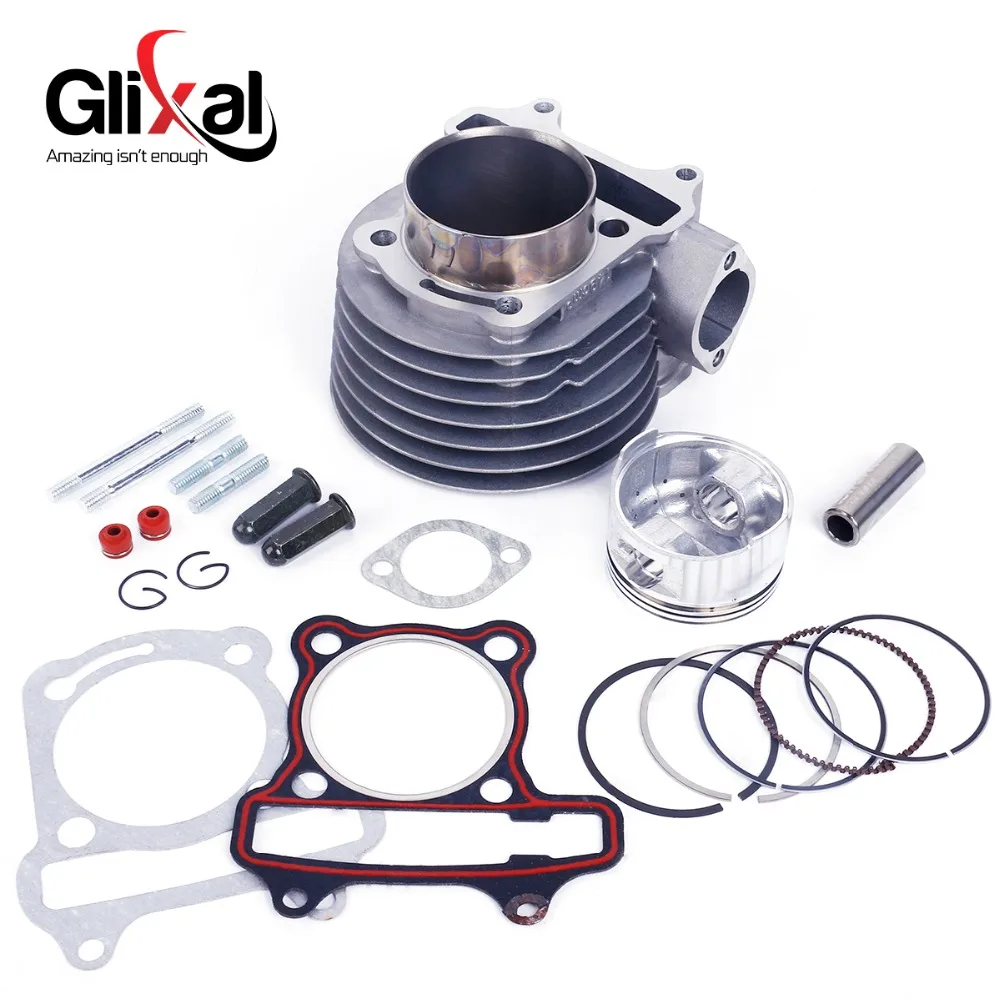 

Glixal GY6 160cc Chinese Scooter Engine 58.5mm Big Bore Cylinder kit with Piston Kit for 4T 157QMJ ATV Go-Kart Moped