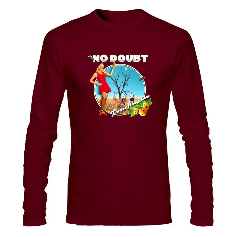 

Man Clothing No Doubt Tragic Kingdom American Rock Band Long Sleeve Black T-Shirt Size S-3Xl Brand Fashion Tee Shirt