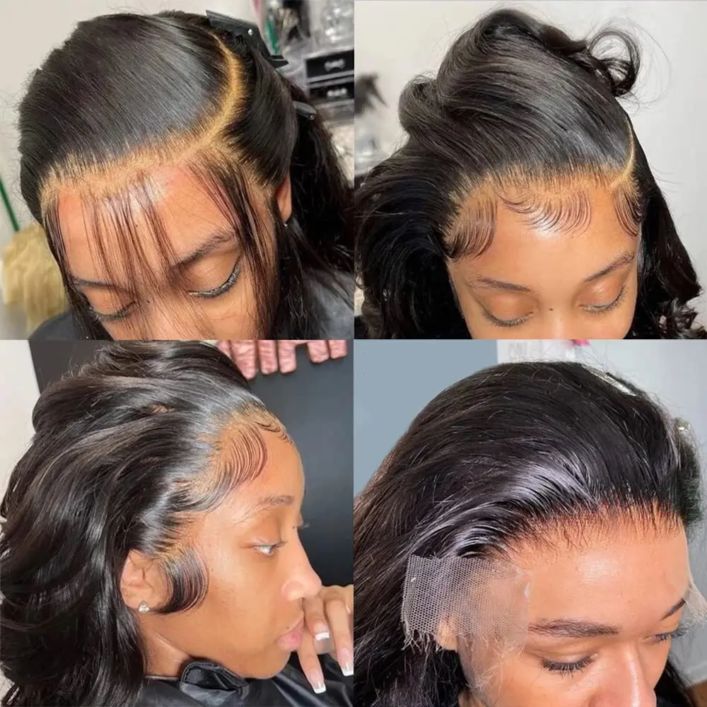 Dula A Hair 13x4 Фронтальный парик с объемной волной Прозрачная кружевная застежка Remy