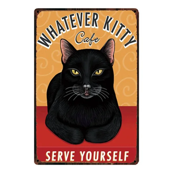 

Cats I Love My Cat Metal Sign Tin Poster Home Decor Bar Wall Art Painting 20*30 CM Size Dy43