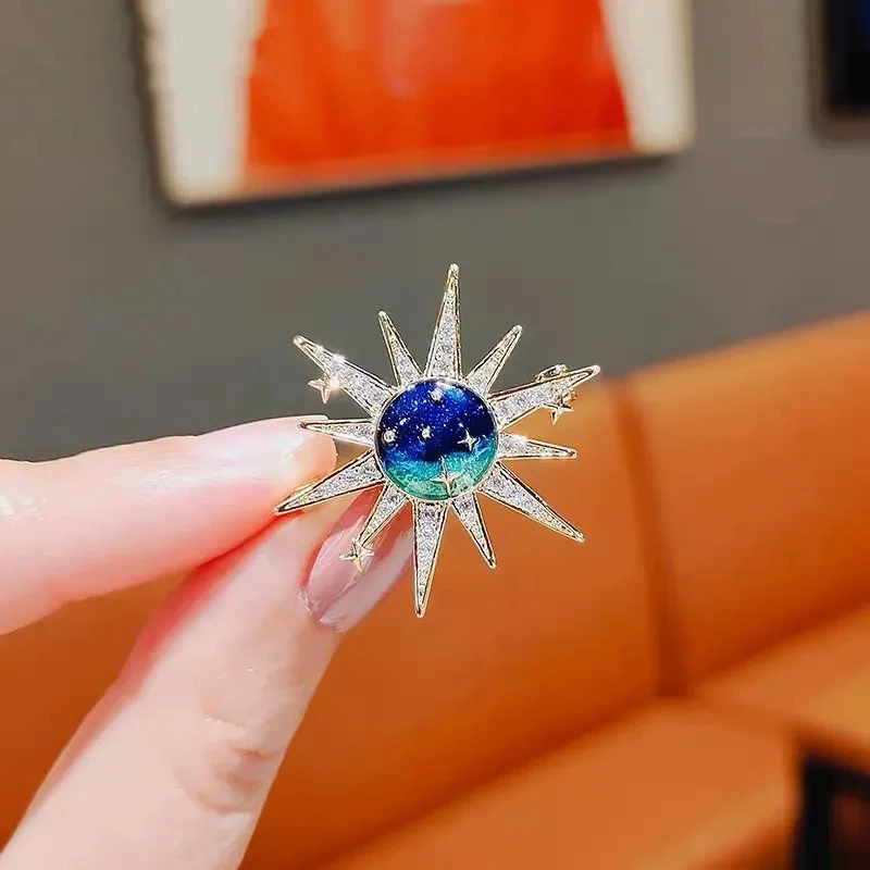 Значок звездной системы Бог Солнца фантастическая брошь Женская уникальная