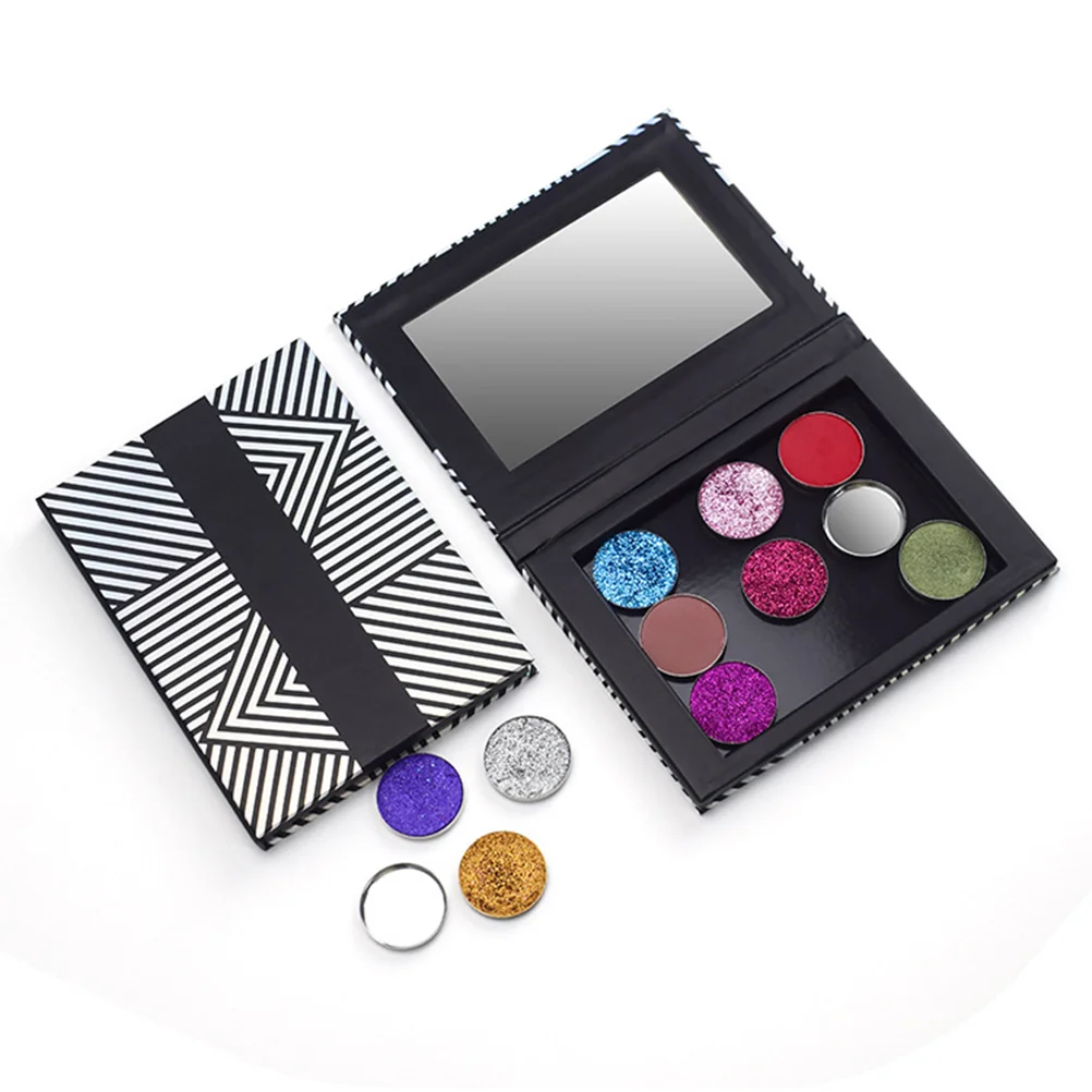

Makeup Eyeshadow Empty Mirror Holder Container Eye Pans Case Organizer