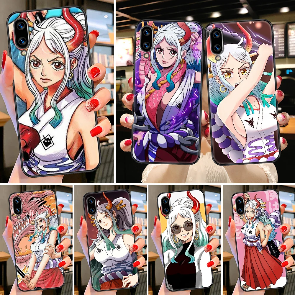

Yamato One Piece Phone case For Huawei Honor 6 7 8 9 10 10i 20 A C X Lite Pro Play black soft shell pretty waterproof art cover