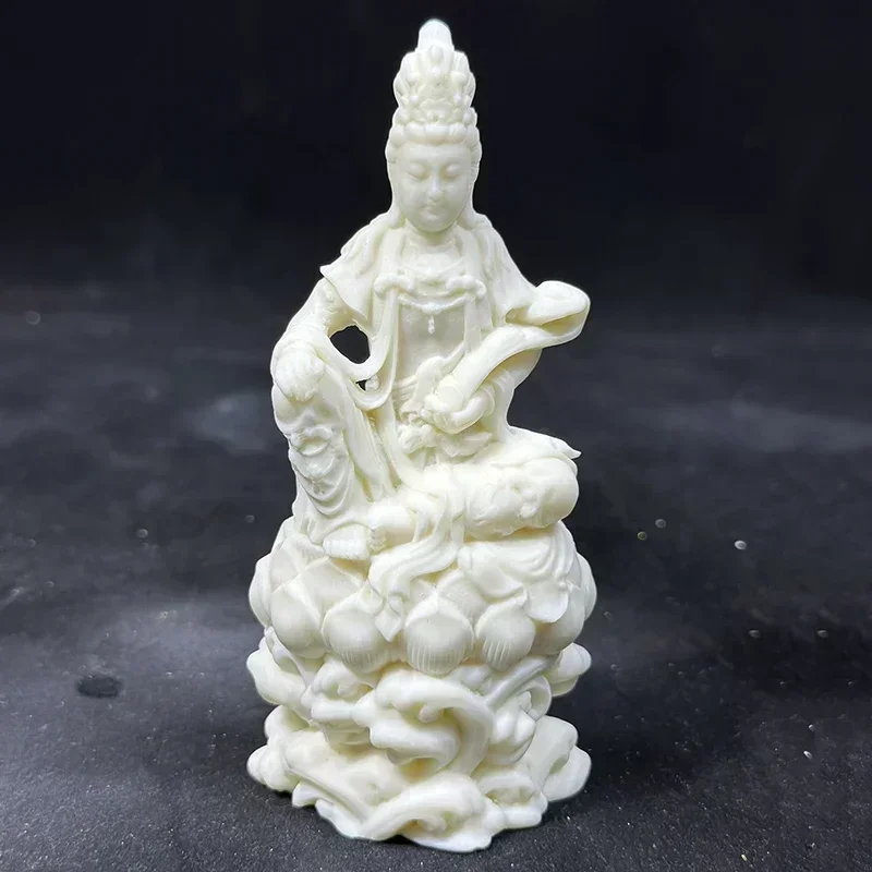Статуэтка Будды Lotus Ruyi Guanyin маленькая из смолы скульптура для дома гостиной офиса