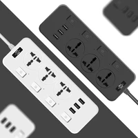 power strip with 3 usb slots 3 way universal sockets individually controlled switch for home office indoor outdoor