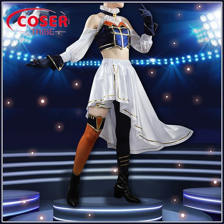 

COSER TRIBE Anime Game NIJISANJI Higuchi Kaede Halloween Carnival Role CosPlay Costume Complete Set