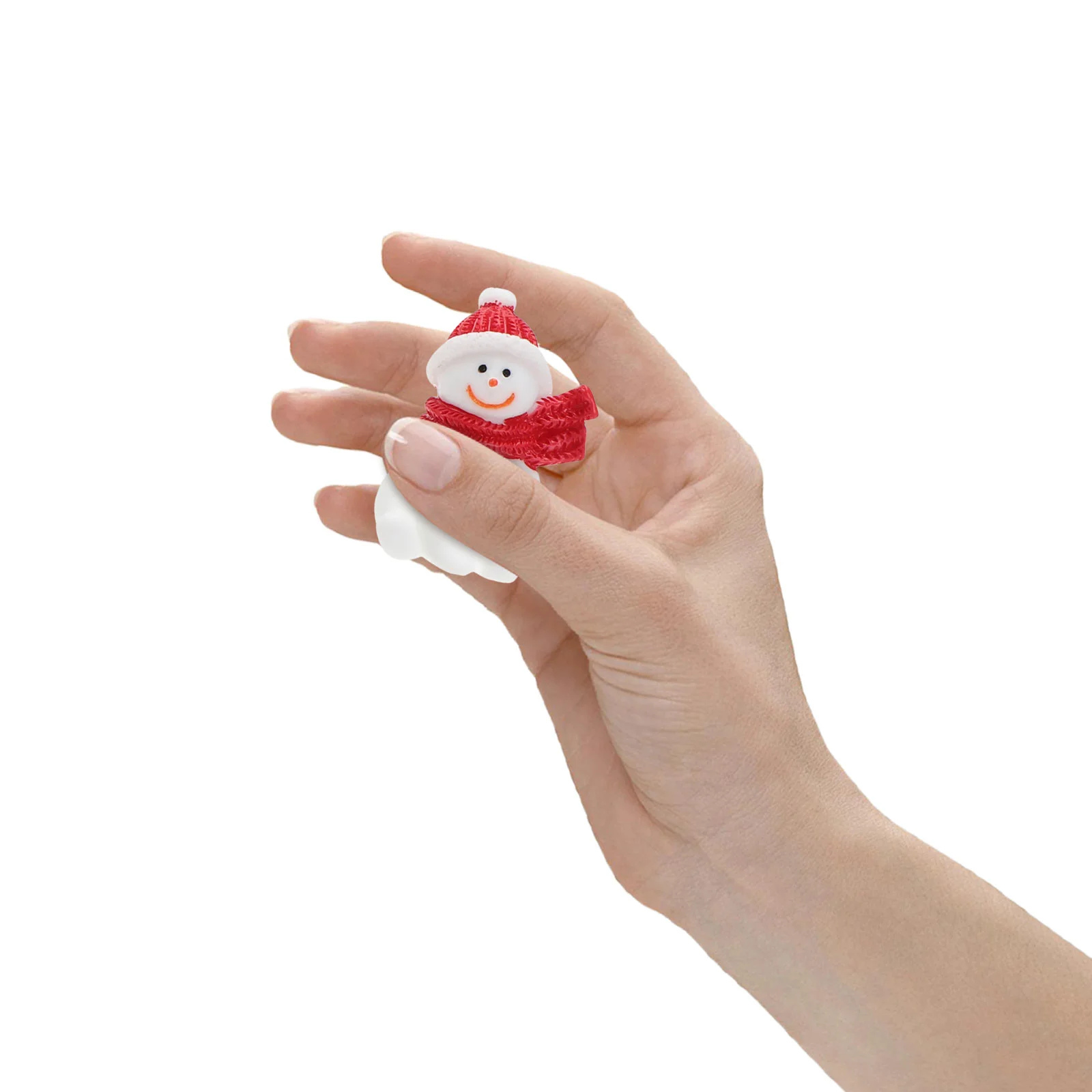 4 шт. фигурки снеговика миниатюрный пейзажный аксессуар смола декор настольные