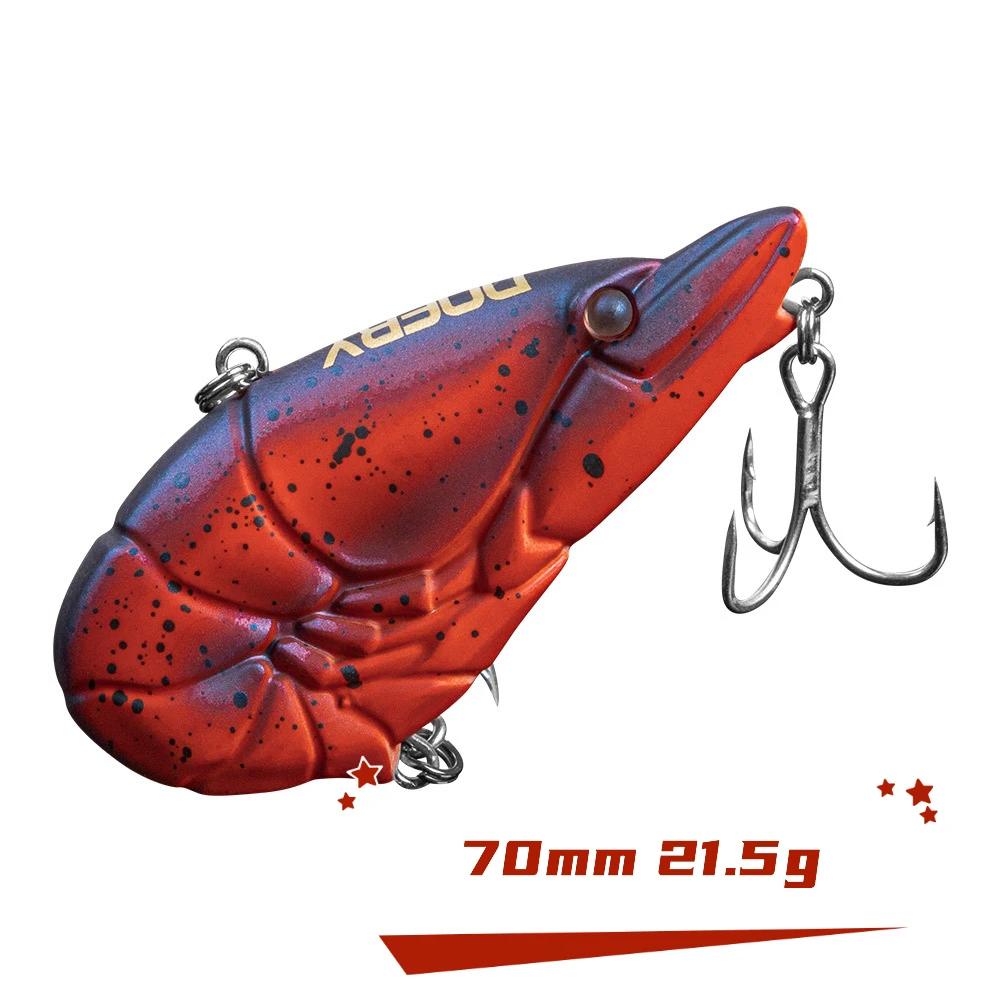 

Shrimp Rattling VIB Fishing Lure 70mm 21.5g Sinking Wobbler Vibration Rattlins Artificial Hard Bait for Pike Trout