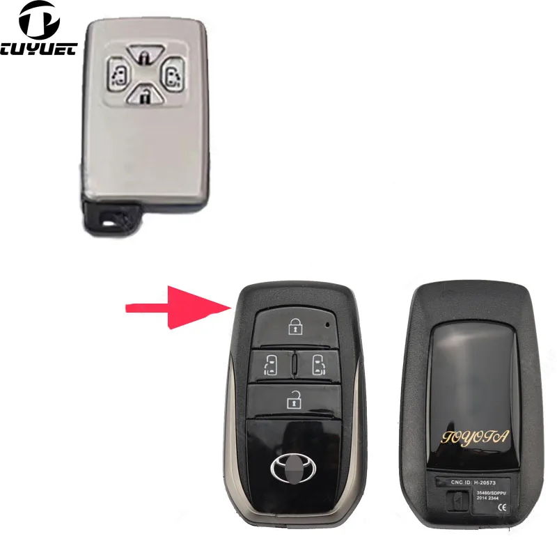 

Модифицированный умный корпус ключа дистанционного управления для Toyota Previa Reiz RAV4 (Board 0111) обновленные умные заготовки ключа с лезвием ключа аварийной съемки