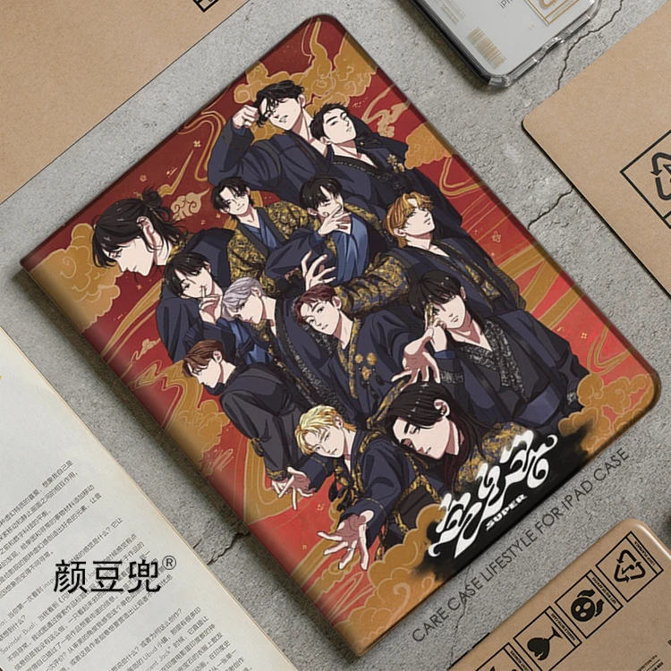 

Seventeen Anime 손오공 Super case For Apple Air4 5 10.9 iPad Pro 2020 Cover for iPad 10.2 12.9 2021 Mini 5 6 table with Pen holder