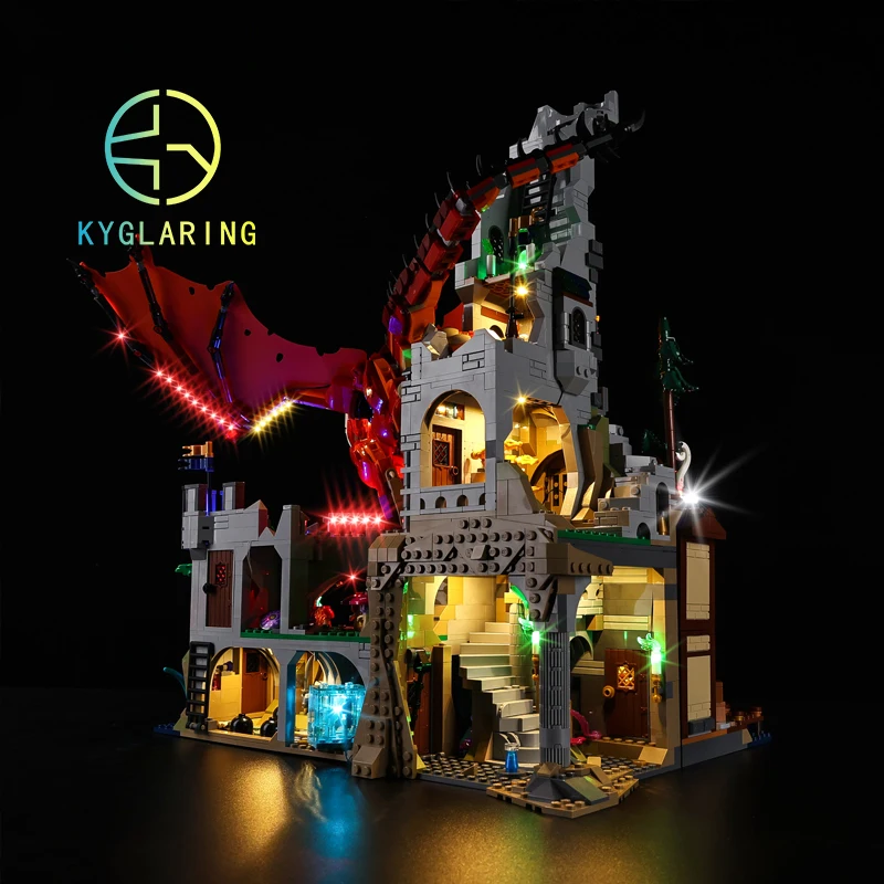 Набор светодиодного освещения Kyglaring для 21348 Dungeons &amp Dragons: Red Dragon's Tale