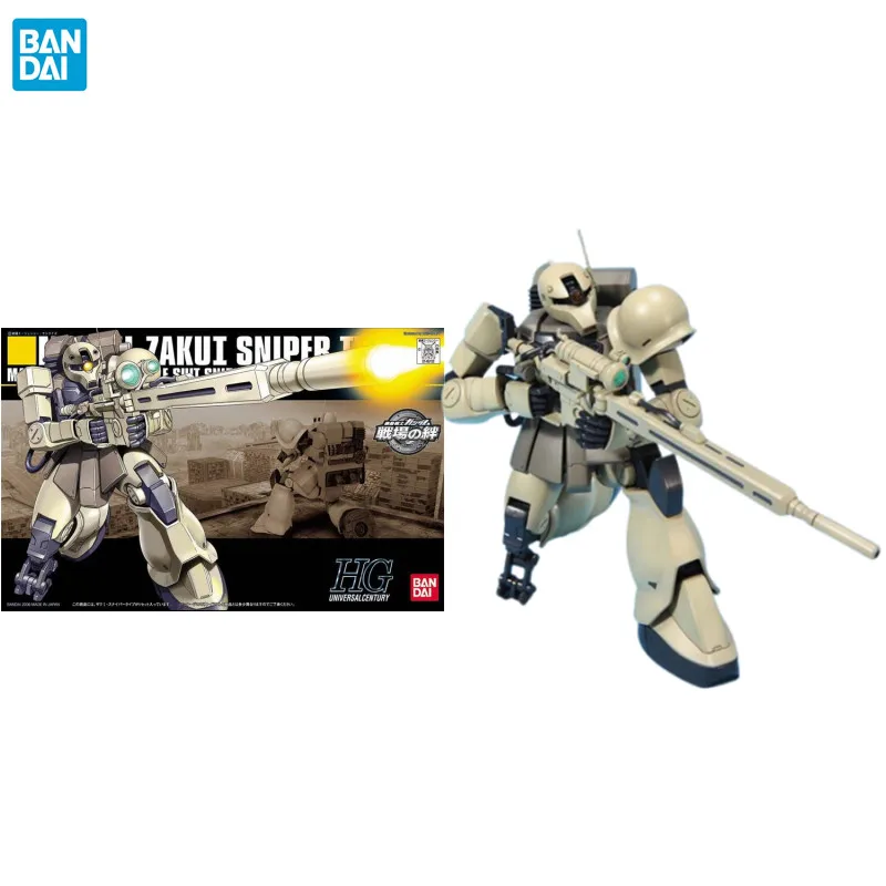 

Bandai Genuine Gundam Model Kit Anime Figure HGUC 1/144 MS-05L Zaku I Sniper Type Action Figure Assemble Toys for Children