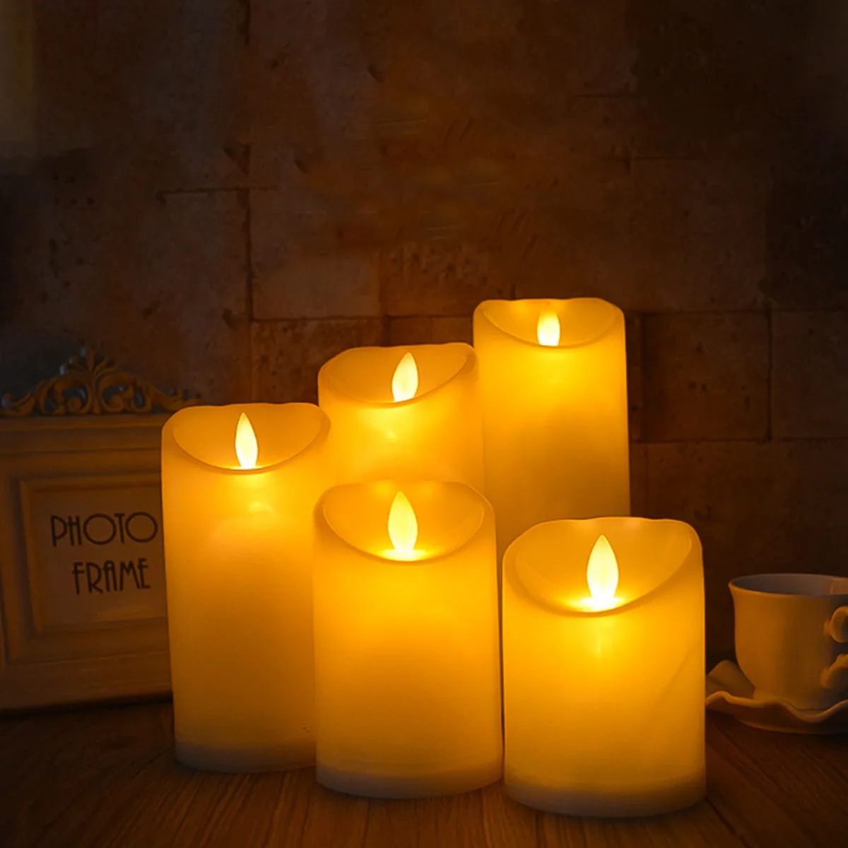 1 Или 3 Шт. Искусственные Движущиеся Свечи С USB-зарядкой И Дистанционным