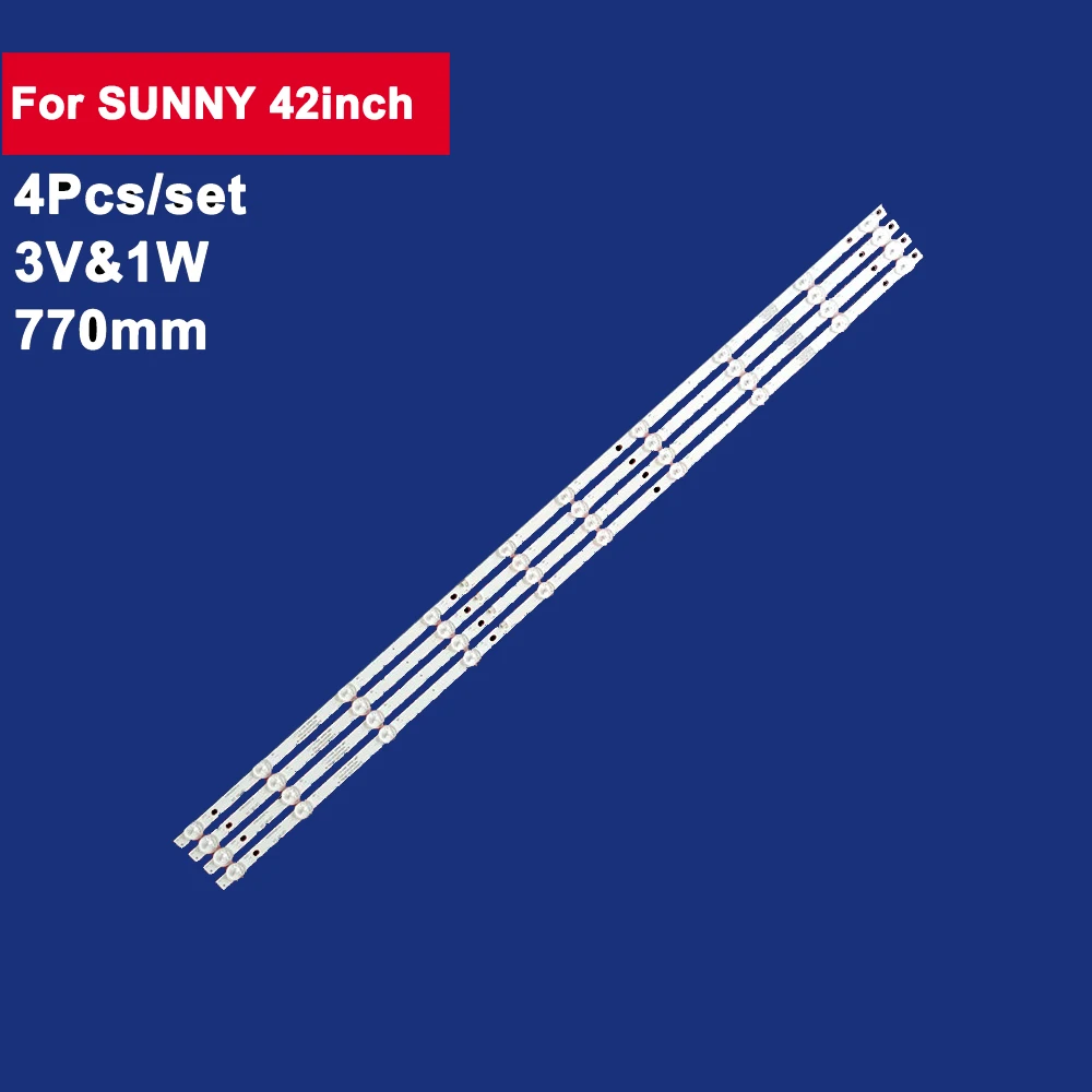 

4 шт., 770 мм Для SUNNY 42 дюйма JL.D420A1235-081BS-M SD43-DNJF-IK41 0A SN042DLD12AT050 KS-1243 PA430BDJ-DN62F