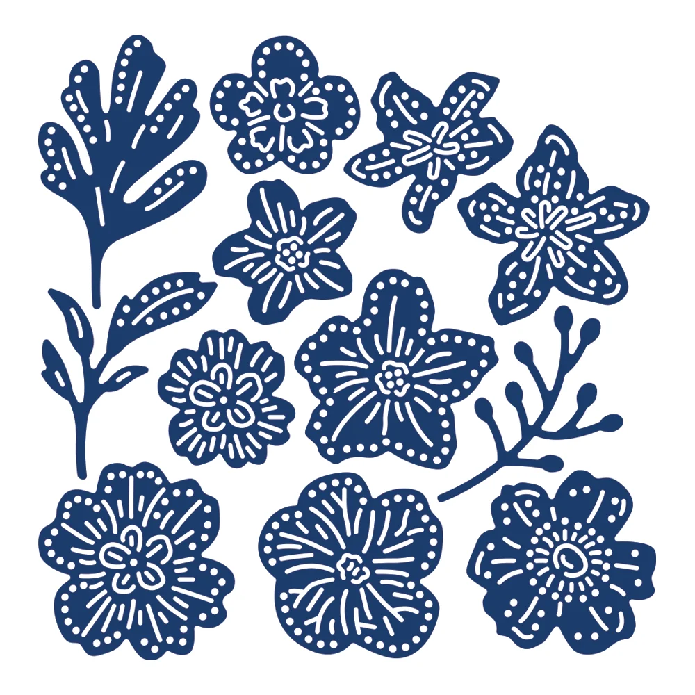 

Petite Petals Metal Cutting Dies Craft Embossing Make Paper Greeting Card Making Template Diy Handmade 2022 New