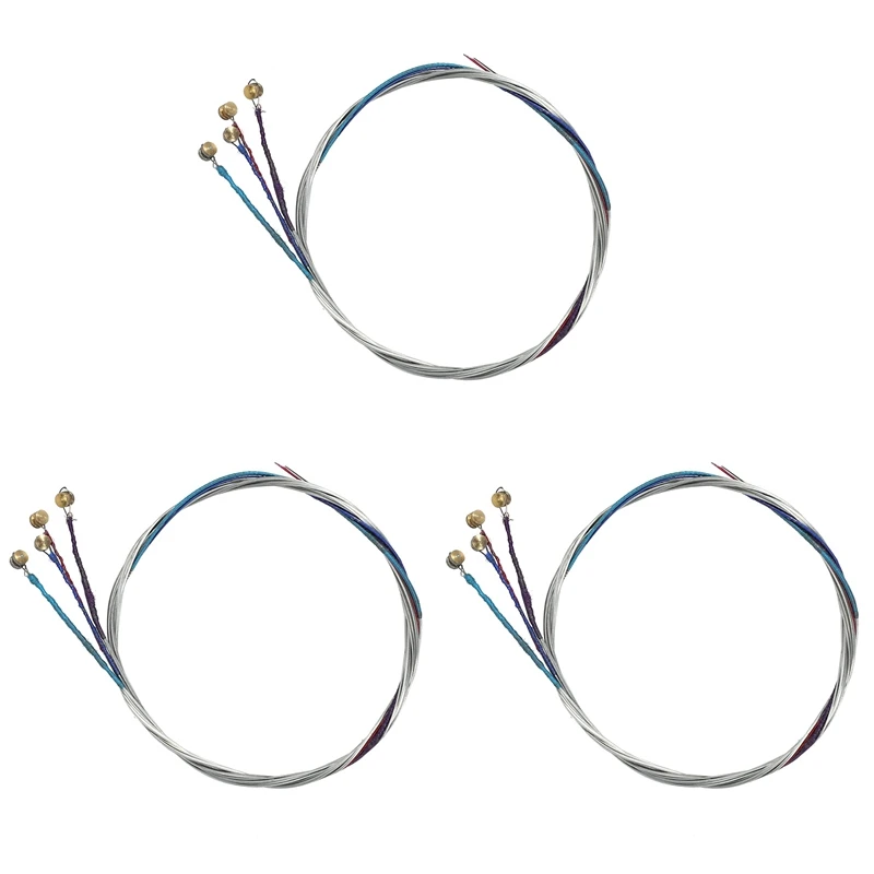 

3 Set Of Violin Strings E-A-D-G Core Steel+Nickel Wound Exquisite Stringed Musical Instrument Parts Accessories
