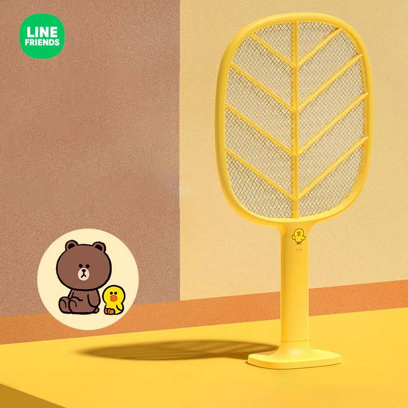 

Line Friends Brown Cony Cartoon Cartoon Kawaii P2 Electric Mosquito Swatter Super Cute Household Mosquito Repellent Artifact