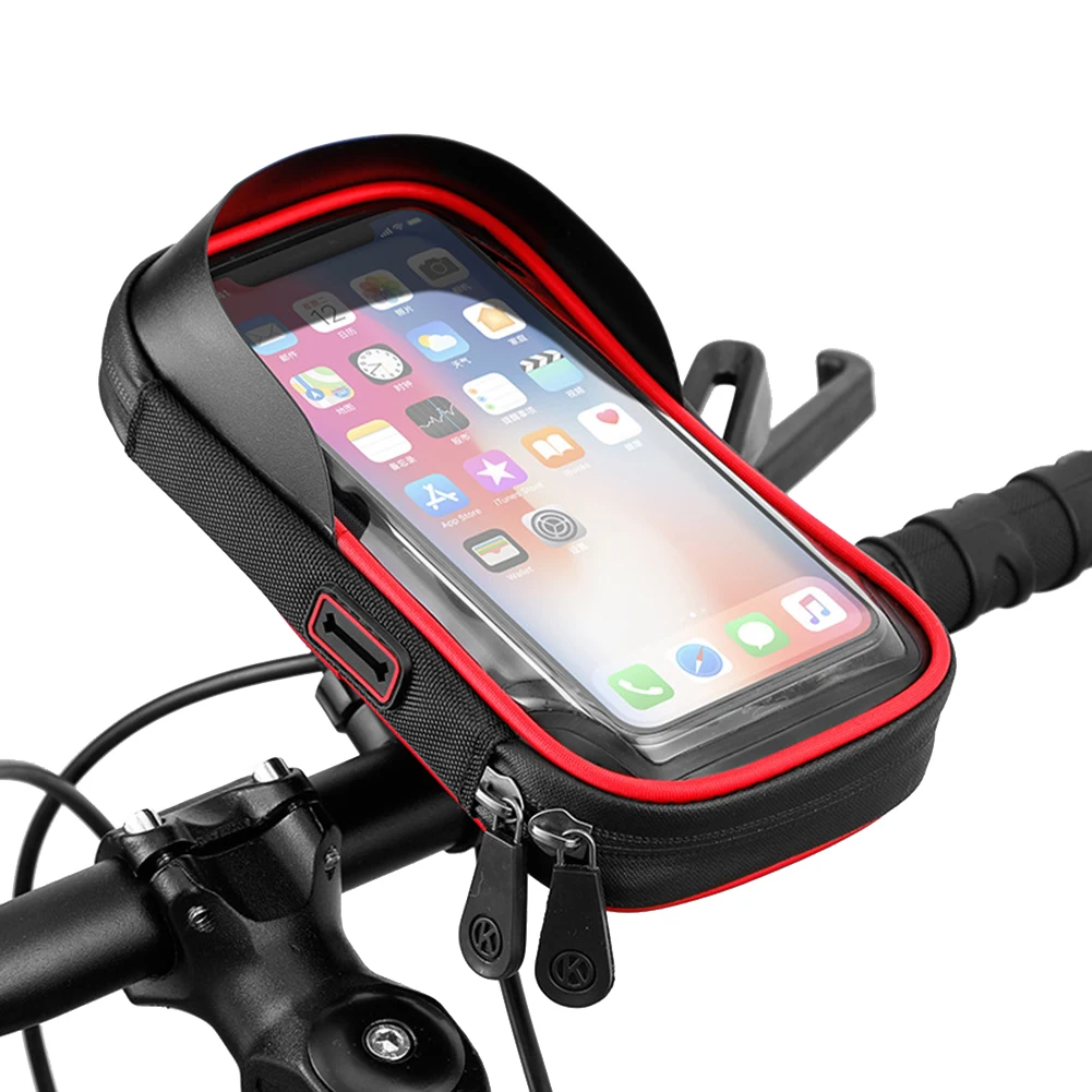 

Bicycle Waterproof Touch Screen Bag Cycling Bicycle Bags Portable Bike Head Tube Handlebar Mobile Phone Case Holder Pouch