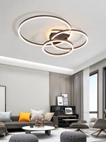 remote control dimming led ceiling lamps chandeliers for bedroom dining living room home modern coffee circle lights fixture