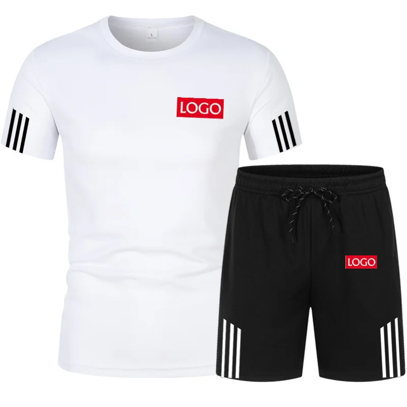 

Tracksuit Male Summer Clothes Sports Clothes Set Two Pieces t Shirt Shorts Brand Track Clothes Male Runing Sports Suits