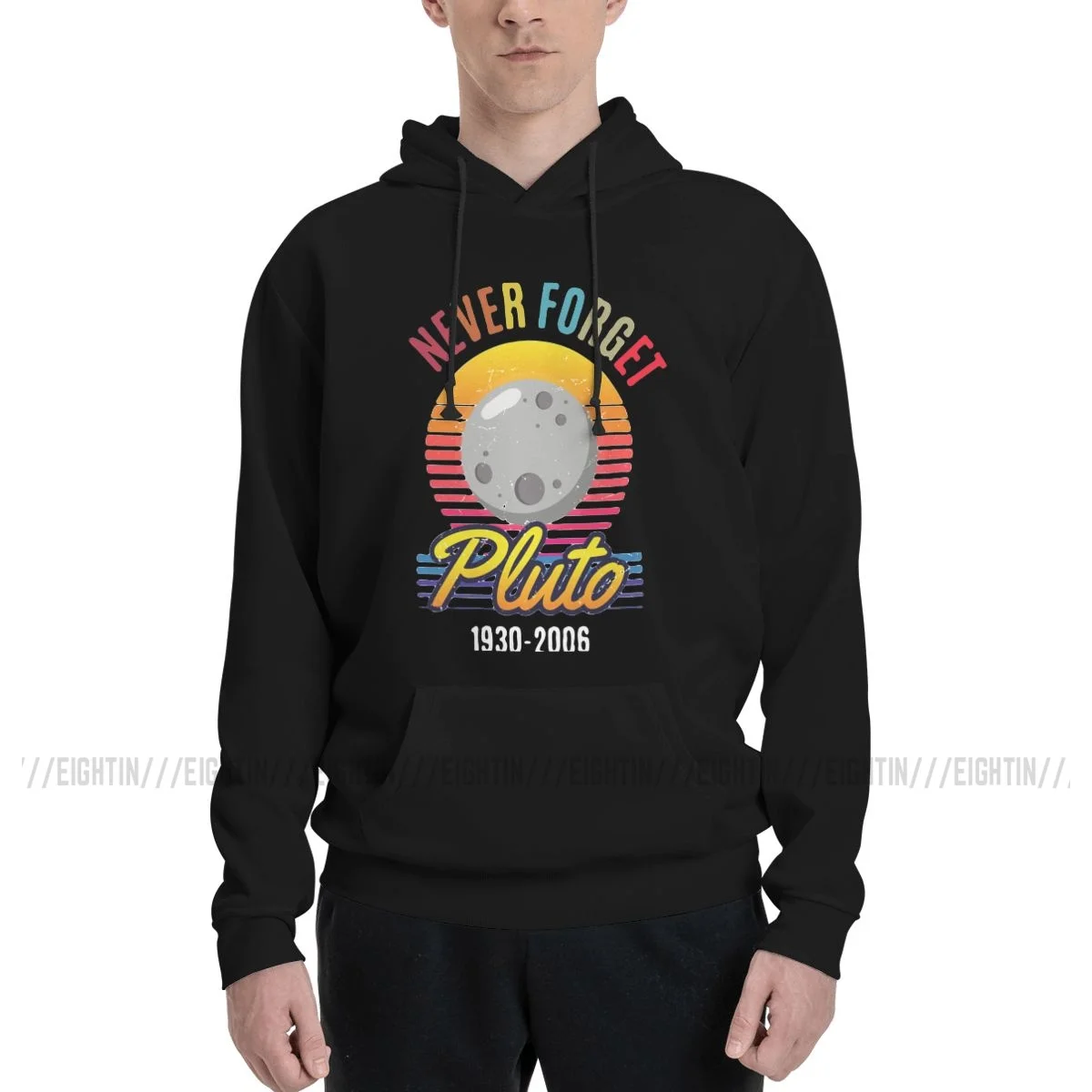 

Pluto Never Forget 1930 2006 Vintage Sunset Fashion Sweatshirts Men Women Oversized Hoodie Autumn Pullover