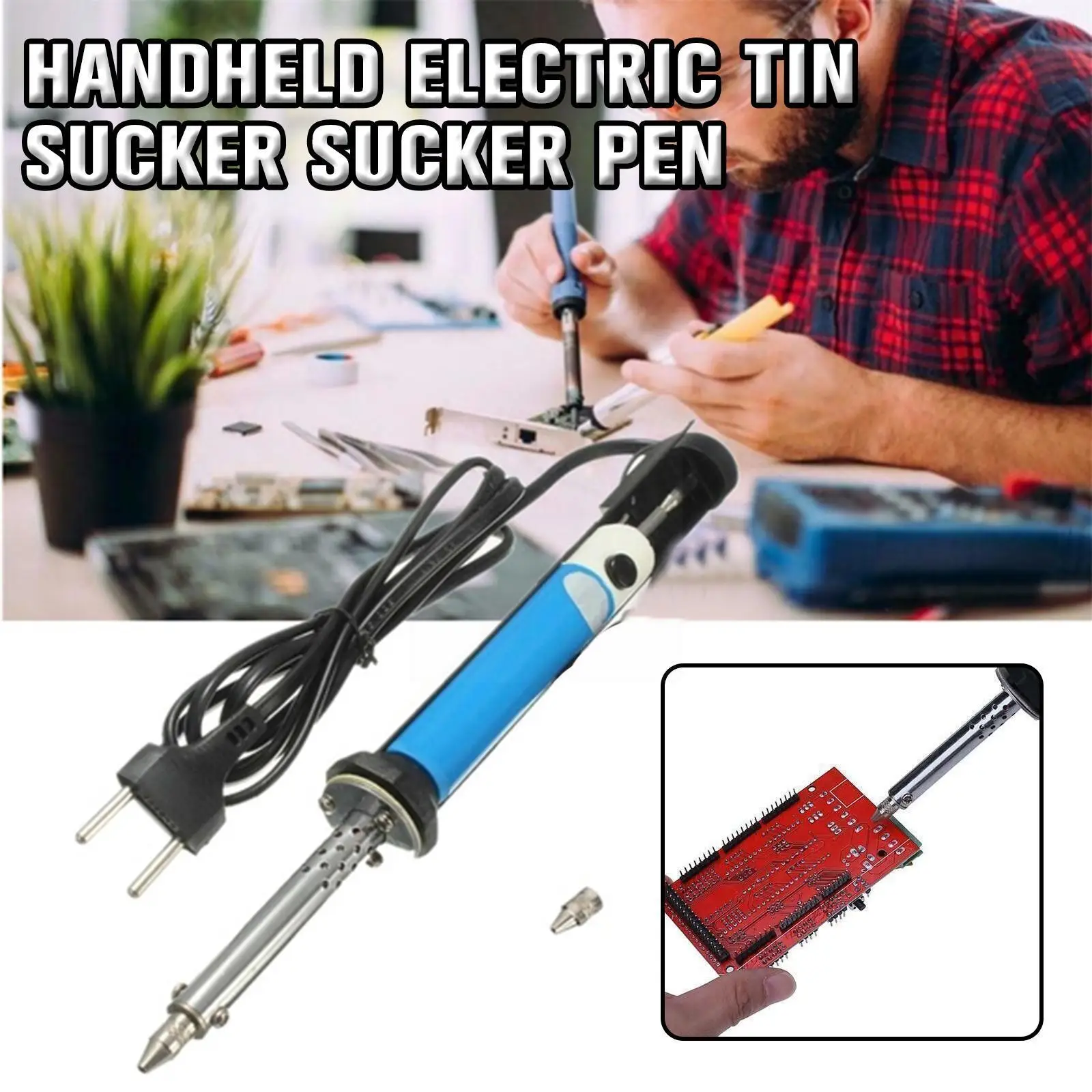 

1PCS 30W Handheld Electric Tin Sucker Sucker Pen Desoldering Soldering UK220V,US Tool AC 110V Pump EU E8X8