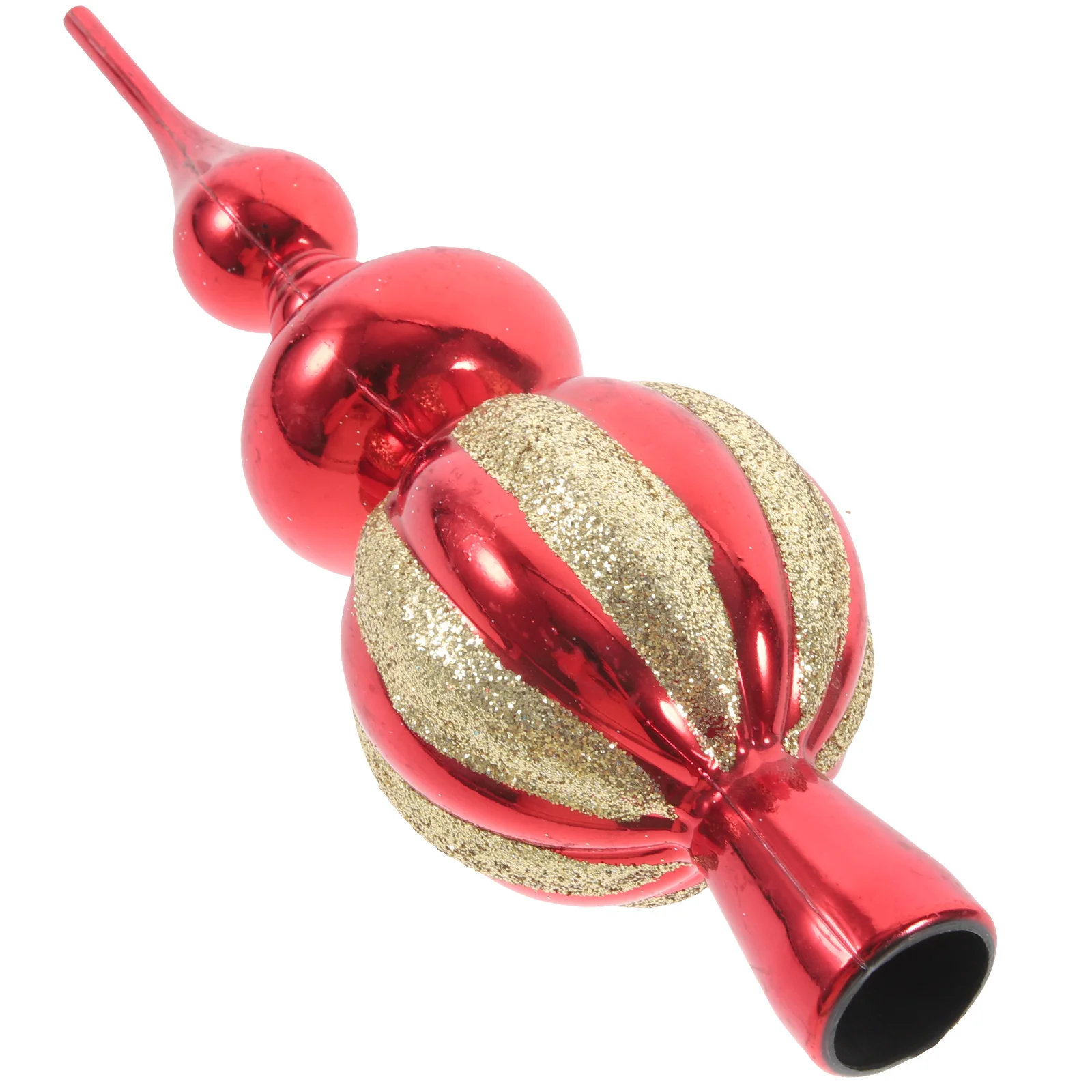 Мини-осеннее украшение для кухонной елки сферический золотой пластиковый топпер