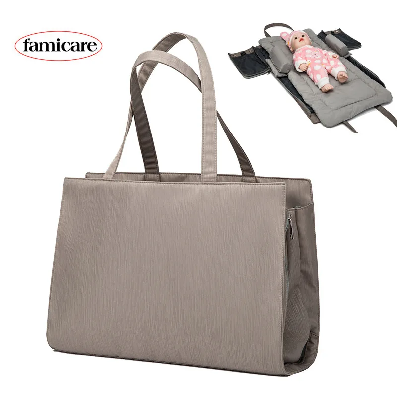 

Сумка для подгузников для мам, складной кровати, Женский мессенджер на плечо, дорожная детская прогулочная сумка для мам, мешок для хранения