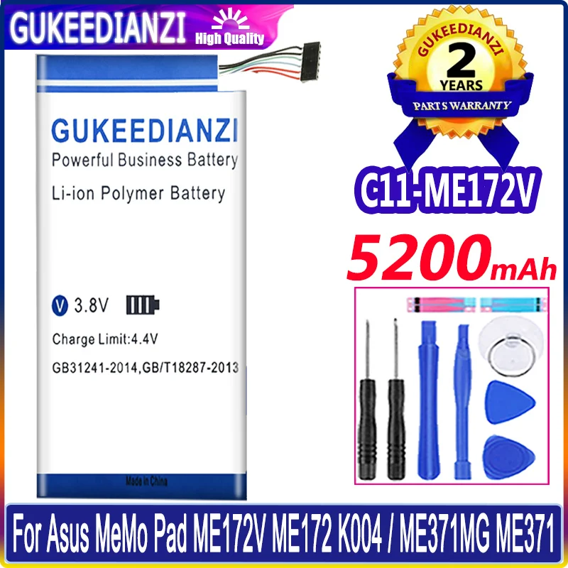 

For ASUS 5200mAh C11-ME172V Tablet PC Battery For ASUS MeMoPad K0W K004 Fonepad ME371MG ME371 ME172V Hight Capacity Battery