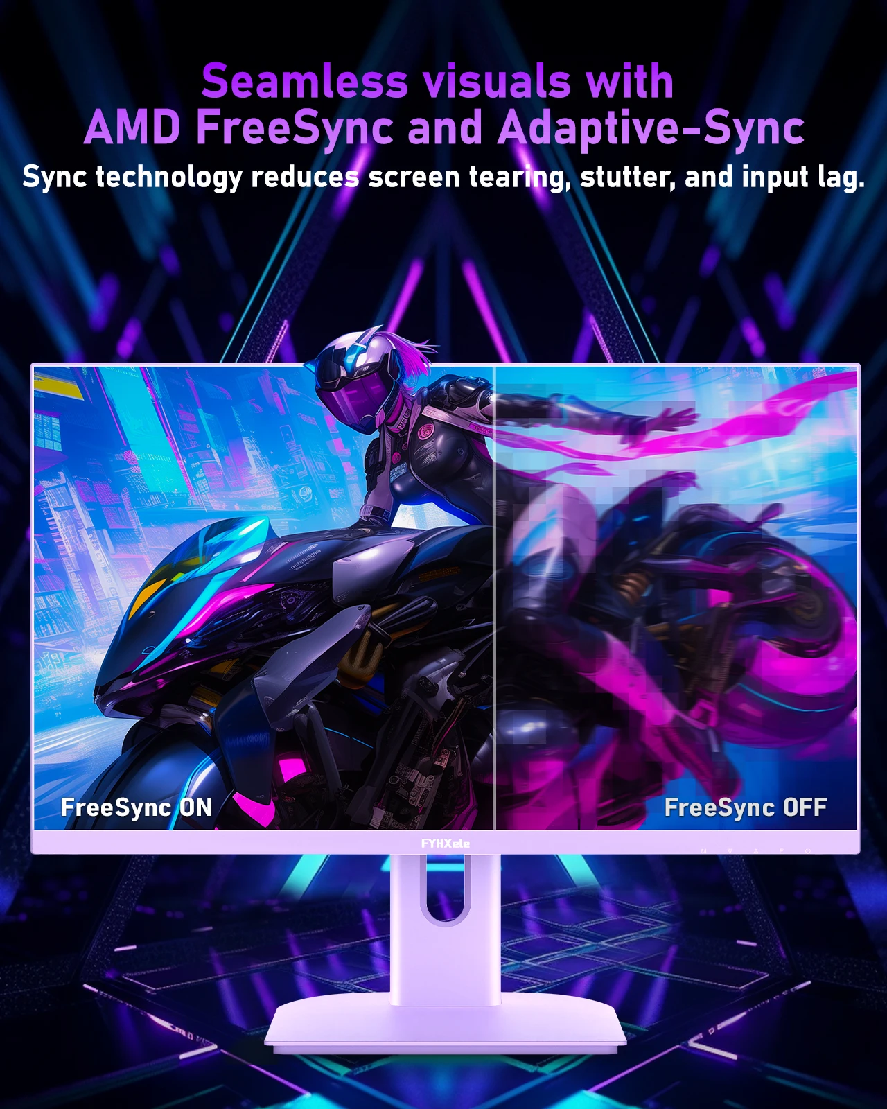 FYHXele 27-дюймовый игровой монитор IPS с разрешением 180 Гц 1 Мс быстрая скорость