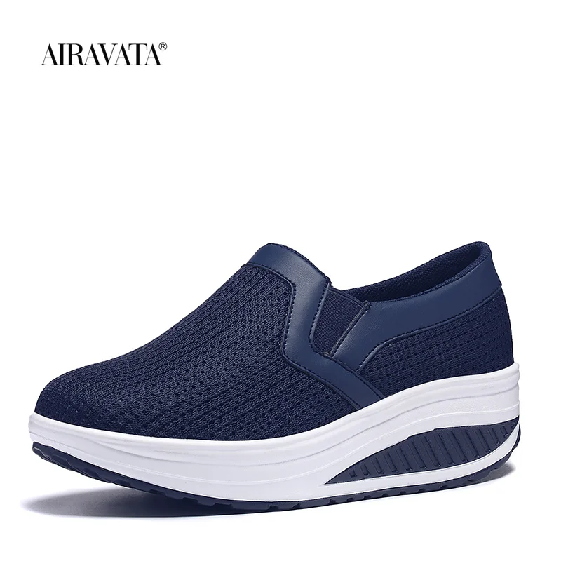 Women's Shake Shoes Casual Mesh Shoes Fitness Platform Sneakers Breathable and Comfort Size:35-42