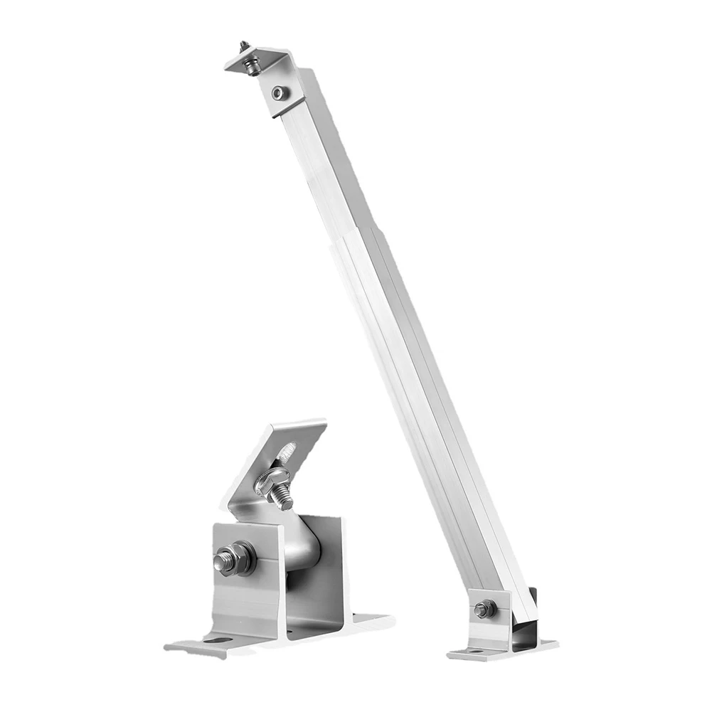 

Solar Panel Bracket Adjustable 36~68cm Solar Holder End Clamp Kit 36cm Stand Length Flat Roof Mounting Solar Brackets