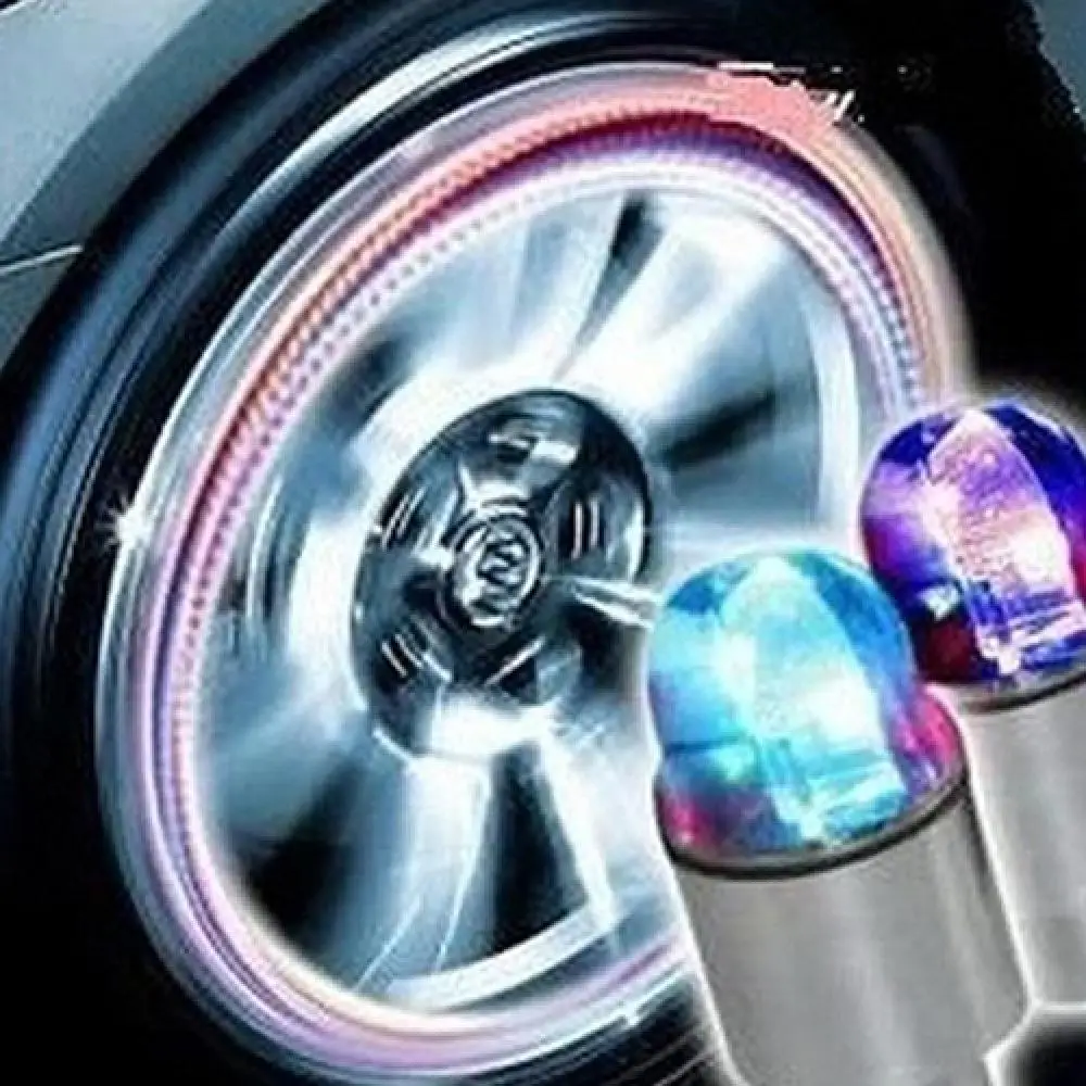 

Multicolor Wheel Car Lights Tire Valve Tyres Intelligent Cool Zinc Alloy Lamp