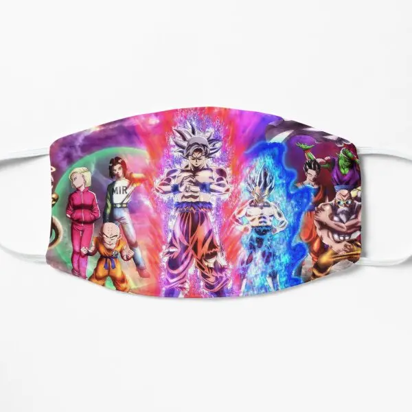 

Team Universe 7 Tournament Of Power Flat Printing Face Mask Reusable Pattern Anti Dust Unisex Health Haze Cute Washable