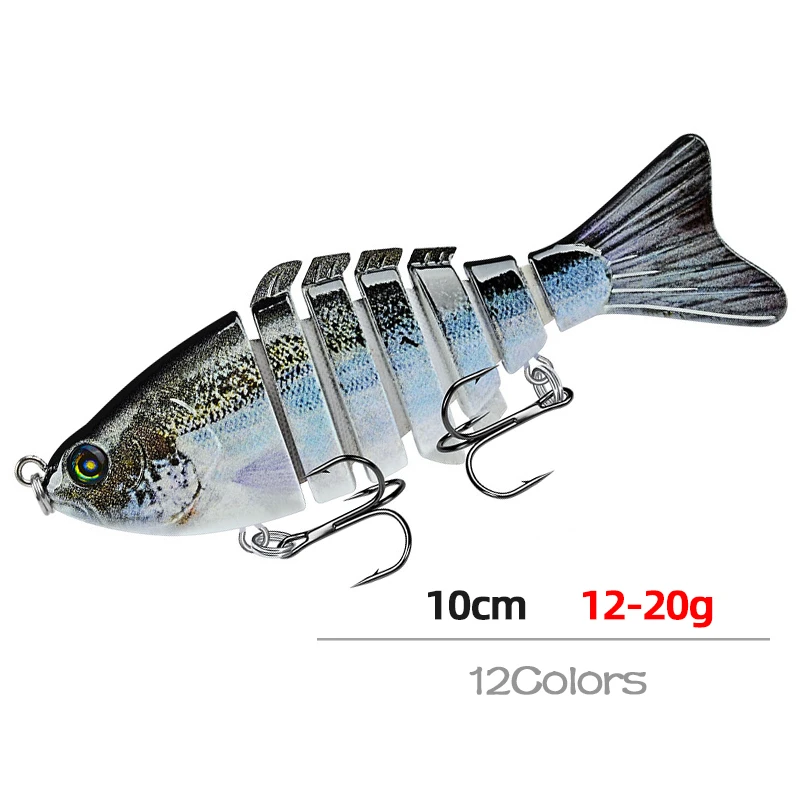 

12g-20g Wobblers Fishing Lures Artificial Multi Jointed Sections Artificial Hard Bait Trolling Pike Carp Fishing Tools