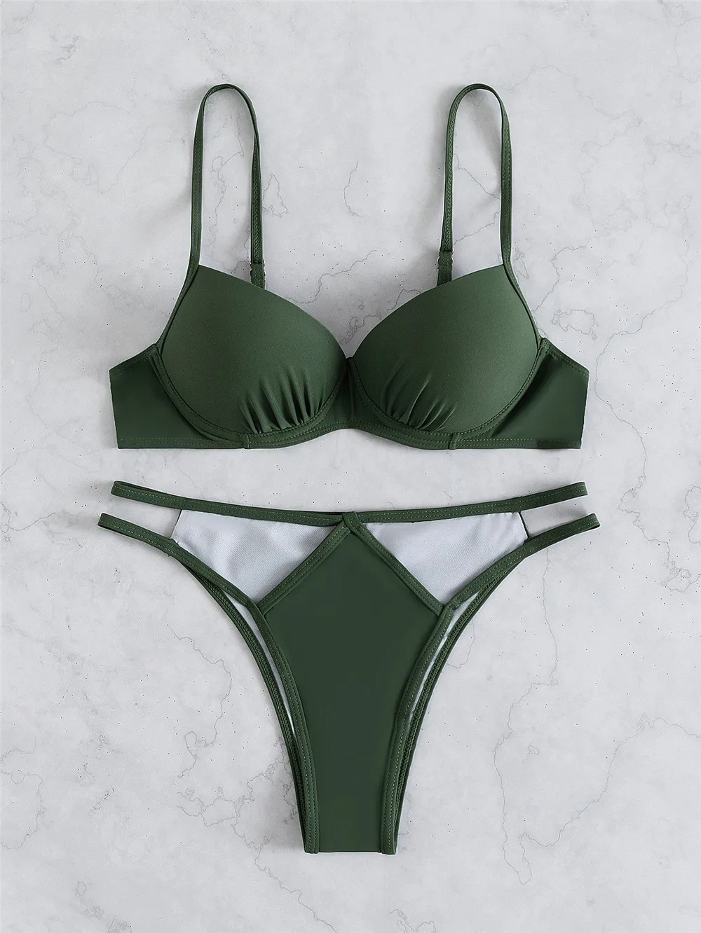 

2022 Swimwear Woman's Sexy Swimsuit Sexy Bikini Set Bathing Suit Beachwear Sexy High Waist Biquini Two Piece